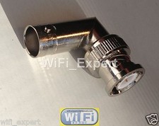1 x BNC Male to BNC Female jack RIGHT Angle L in Series Adapter Connector 2 Way picture