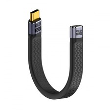 CY USB4 Extension Cable 13cm Slim Flat Male to Female 40Gbps with 240W Power... picture