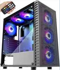 Musetex G05 N6 Mesh ARGB Mid-Tower PC Case W/ Tempered Glass & 6 ARGB Fans picture