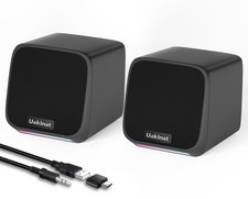 Uakinat Computer Speakers,Computer Speakers for Desktop PC,Desktop Black  picture
