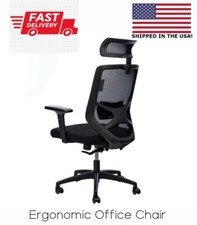 Ergonomic Office Chair with Height Angle Adjustable Headrest Armrest and TIlt picture