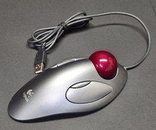 Logitech T-BC21  Trackman Trackball USB Mouse Marble Ball -Works- TESTED  picture