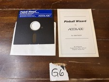 Pinball Wizard Vintage IBM PC Tandy 1000 5.25 Floppy Disk Manual Accolade 1987 picture