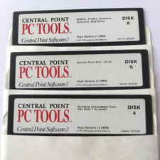 Central Point PC Tools Anti Virus DOS 5.25 Floppy Disk Lot Disk 1 2 4 5 6 picture