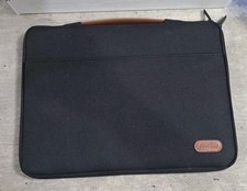 ProCase Laptop Sleeve  Protective Carrying Case 14.5 x 11.5in Black With Leather picture