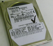 60GB Toshiba MK6026GAX Laptop IDE Hard Drive HDD2194 C ZK01 T picture