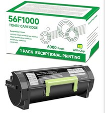 56F1000 High Yield Black Toner Cartridge(Whit chip) Compatibl for MS321dn MS421d picture