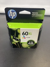 HP 60XL Tri-Color Printer Ink Cartridge  No Warranty  Date   CC644WN picture