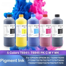 5x1000ML Pigment Ink High Quality for EPSON SC T3200 T5200 T5270 T3000 Printer picture
