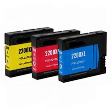 3PK PGI-2200 XL CMY Ink Cartridge Set For Canon MAXIFY MB5020 MB5320 picture