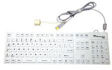 Waterproof Keyboard Cybernet Cyb-IKB-105 Medical White Washable Silicone picture