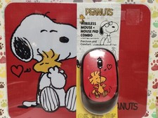 Peanuts Snoopy Woodstock Mouse &  Mouse Pad Combo Set picture