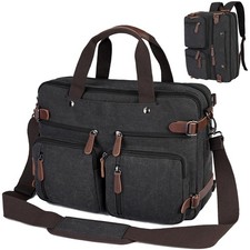 CROCOD 3 In 1 Laptop Bag for Men Women, 17.3 inch Convertible Messenger Bag C... picture
