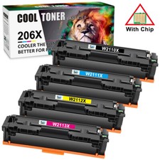 W2110A For HP 206A 206X Toner W2110X Laserjet Pro MFP M283cdw M283fdw Lot picture