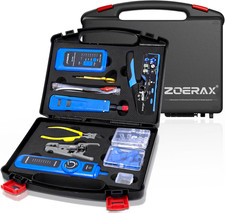 Professional Network Tool Kit,  14 in 1 - RJ45 Crimp Tool, Cat6 Pass through Con picture