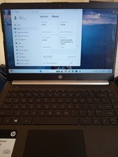 HP 14' LT 14-dq0760dx  Up And Running But As Is no cord  picture