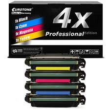 4x Eurotone PRO Compatible HP Laser Toner Cartridge 307A CE740A-CE743A picture
