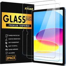 AVOAR 2 Pack Screen Protector for iPad 11th A16 2025 & 10th Generation BLACK picture
