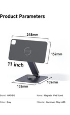 Hagibis iPad Magnetic Stand Metal Space Gray 11” iPad Pro M4 picture