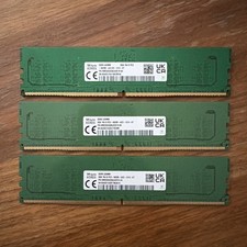 Lot of 3 - SK HYNIX - 8GB 1Rx16 PC5-5600B DDR5 5600 UDIMM HMCG66AGBUA081N picture
