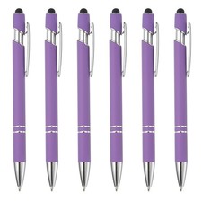 PATIKIL Ballpoint Pen with Stylus Tip, 6Pcs 2 in 1 Metal Pen Black Ink 1.0mm ... picture