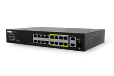 Lorex 16-Port Unmanaged Switch (8-port ePoE and 8-port PoE+) and 250W Power Budg picture