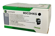 Original Lexmark 80C0HKG Black Toner. New Sealed Box, We Ship Fast picture