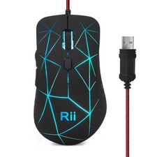 Rii RGB Wired Gaming Mouse USB Optical Computer Mice With 6 BUTTONS3200 picture