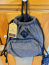Artifact Laptop On-The-Go 15in Backpack Felted Wool Vegan Leather Gray Black picture