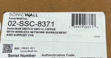 SONICWALL 1RK43-0E3 12PORT GIGABIT NETWORK SWITCH SWS12-10FPOE 02-SSC-8371 picture
