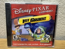 Disney Pixar Learning 1st Grade 2 Deluxe CD-ROM Set Educational Game Buzz Sealed picture