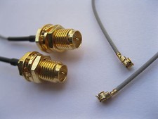 10 pcs RP-SMA Male Pin Connector to IPX U.FL 1.13 Antenna WiFi Cable 120mm New picture