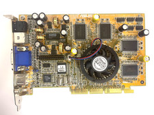 VINTAGE ASUS AGP-V7700/32M (TVR) 32M DELUXE AGP VGA COMP SVID OUT 3D PORT MXB154 picture