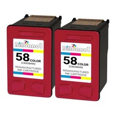2pk  HP 58 Color for Officejet 4215/v/xi 5600 5605 5610/v/xi 6110/v/xi picture