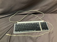 Apple USB Keyboard M2452 Wired USB Clear/Black Full Vintage 1999 picture