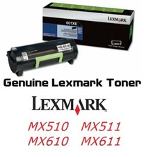 Mostly New Genuine 60F1X0E 601XE Toner 65% MX510 MX511 MX610 MX611 SEALED BAG picture