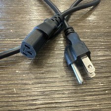 King-Cord KC-003 and KC-001 Power Cord - Black - Three-Prong 10A 125V For USA picture