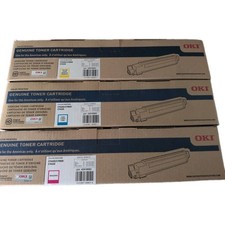 Genuine OKI C9600/C9800 **Color Set M,Y,C** Toner 42918983 42918982 42918981 picture