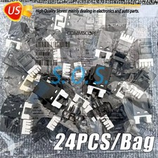 24PCS Black Network Jack 9-1375055-2 For Commscope Category 6 Gigabit RJ45 CAT6 picture