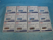 Genuine SET OF 12 OKIDATA OKI MICROLINE 320/321 TURBO 100 SERIES 52102001 BLACK  picture