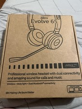 Jabra Evolve 65 Link380a UC Stereo Wireless Bluetooth/USB Boom Headset Black picture