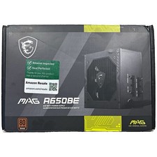 MSI - MAG A650BE 650W Non-Modular 80 Plus Bronze Power Supply - Black picture