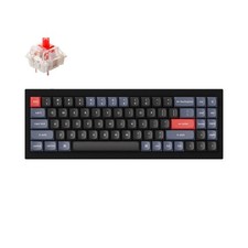 KEYCHRON Q7 QMK MECHANICAL GATERON G PRO RED SWITCHES - CARBON BLACK (B) picture