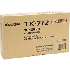 Genuine Kyocera Mita TK712 Black Toner Cartridge 1T02G10US0 FS-9130DN FS-9530DN picture