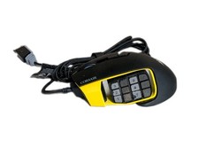 Corsair SCIMITAR Pro RGB Wired Gaming Mouse Black/Yellow Good Used picture