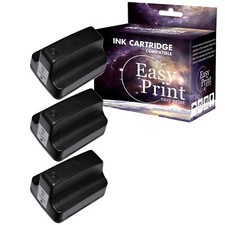 3PK replace for HP 02 Black Ink Cartridge for PhotoSmart 3108 3110 C6250 Printer picture