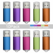 10Pack 4GB 8GB 16GB 32G USB2.0 Flash Drive Memory Stick Thumb Storage Drive Blue picture