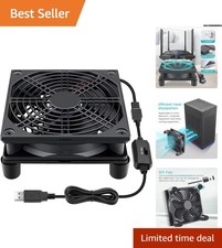 Whisper-Quiet 120mm USB Fan for Electronics - Efficient Cooling for Home Use picture