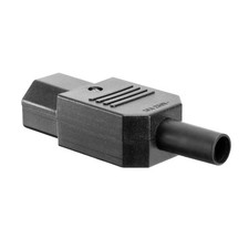 AC250V 10A Female 3Terminals Panel Mount IEC320 C13 Plug Adapter Connector, 3Pcs picture