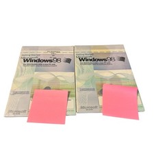 Lot of (2) Vintage Microsoft Windows 98 Getting Started With Product Key NO CD picture